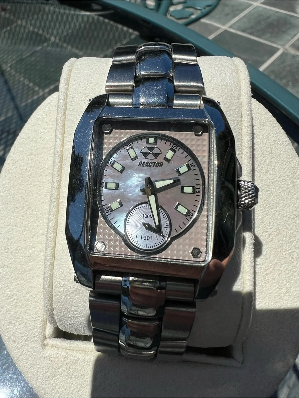 Reactor Mother of Pearl Dial Watch - WORKING CONDITION - battery replaced
